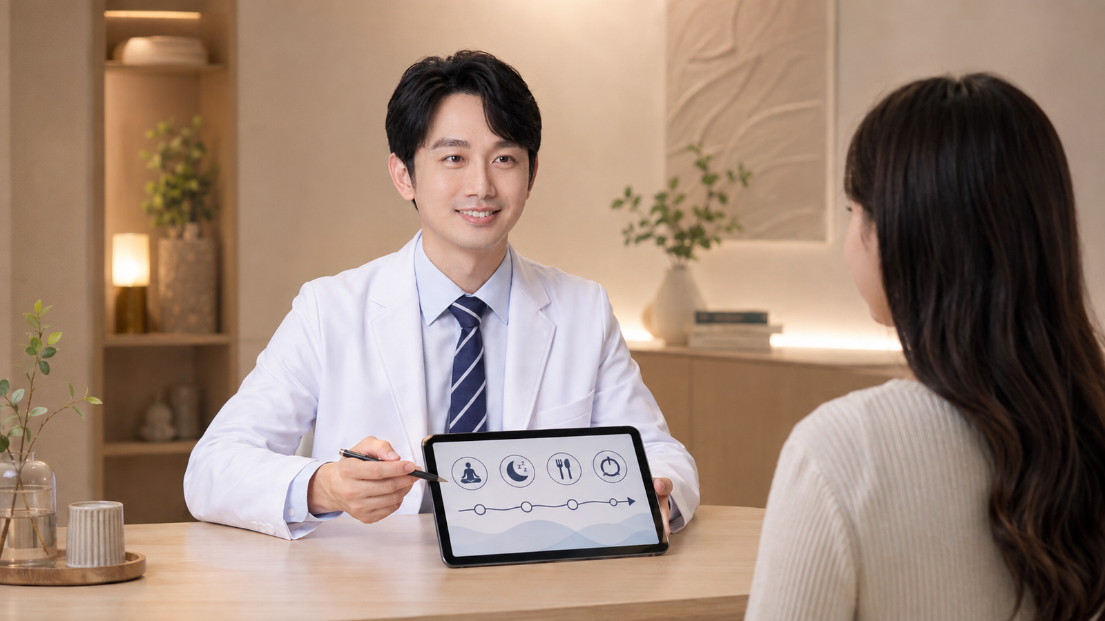 功能醫學術後照護重點示意圖